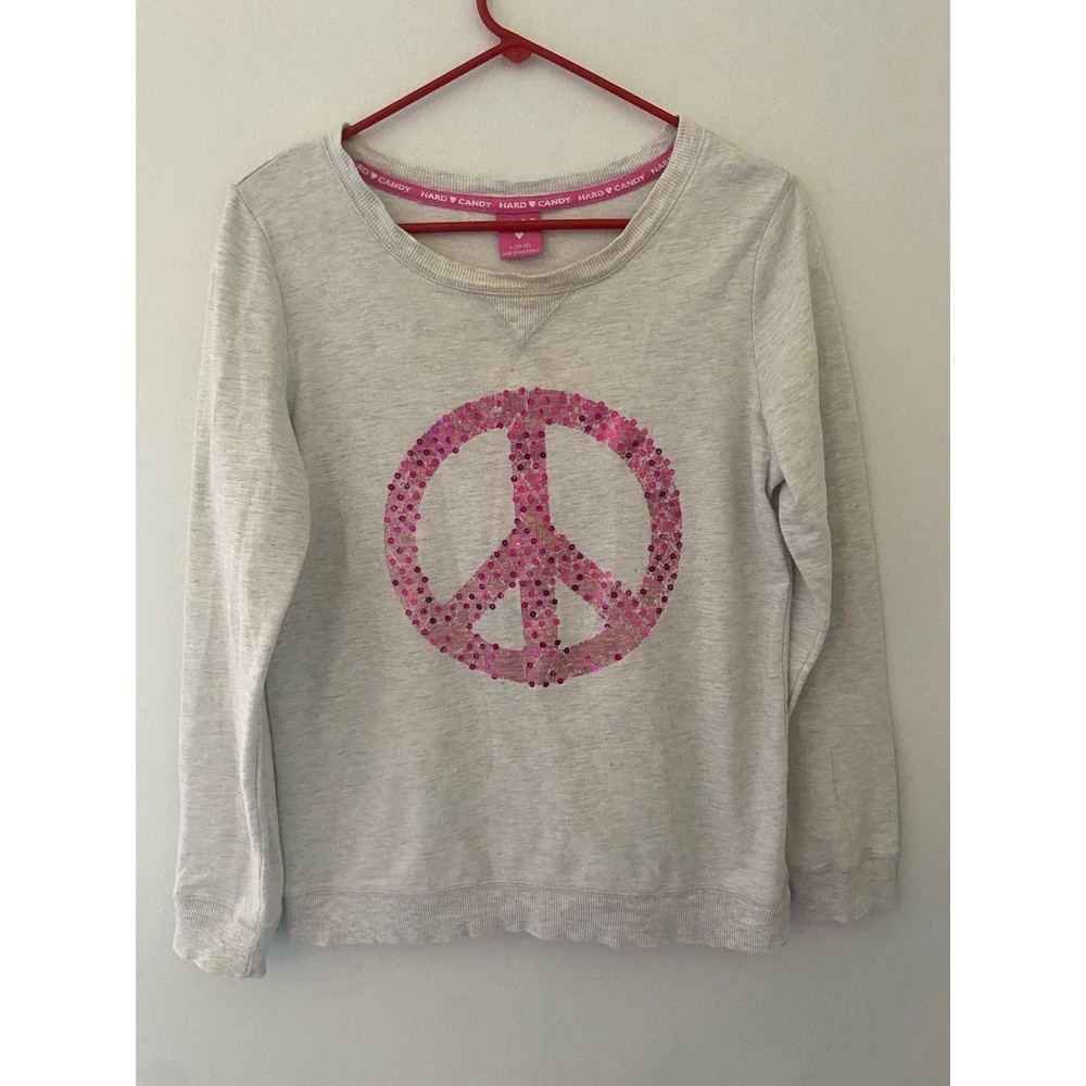 Hard Candy Women's Crewneck Sleeve Casual Shirt Cotton